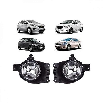 Farol auxiliar spin chevrolet de 2012 a 2024 onix e prisma chevrolet e s10 chevrolet de 2017 a 2020 par