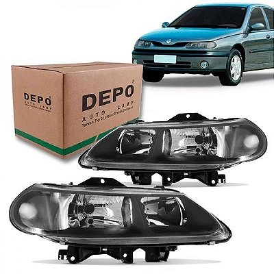 Farol laguna renault de 1999 a 2001 lado direito duplo