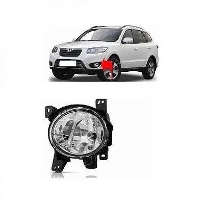 Farol santa fe hyundai de 2010 a 2013 lado esquerdo auxiliar