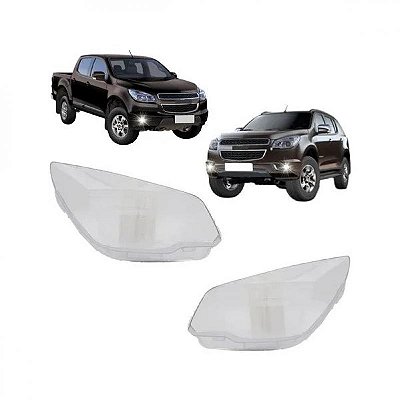Lente de farol s10 chevrolet de 2012 a 2016 lado esquerdo