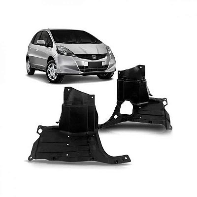 Protetor inferior do para barro fit honda de 2009 a 2014 dianteiro lado direito até 2023