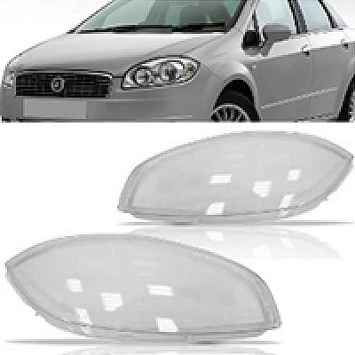 Lente do farol linea fiat de 2008 a 2016 lado esquerdo