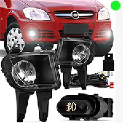 Kit farol auxiliar celta chevrolet de 2012 a 2015 e prisma chevrolet de 2011 a 2013