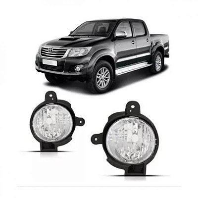 Farol auxiliar hilux toyota de 2012 a 2015 lado direito picape com suporte