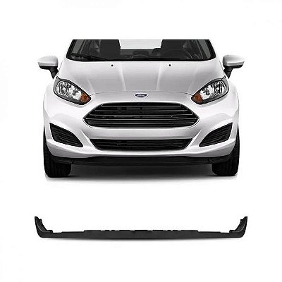 Spoiler de para choque fiesta ford de 2013 a 2017 dianteiro preto hatchback