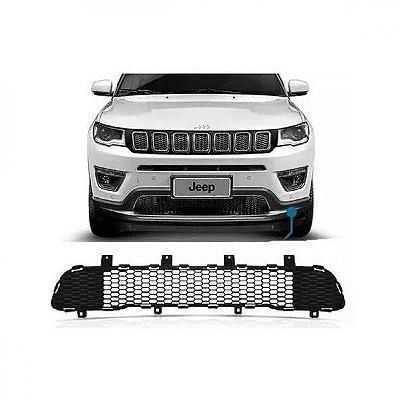 Grade de calço do spoiler do para choque compass jeep de 2017 a 2021 dianteiro tipo colmeia