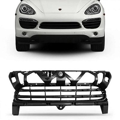 Grade do para choque cayenne porsche de 2011 a 2014 dianteira central sem friso