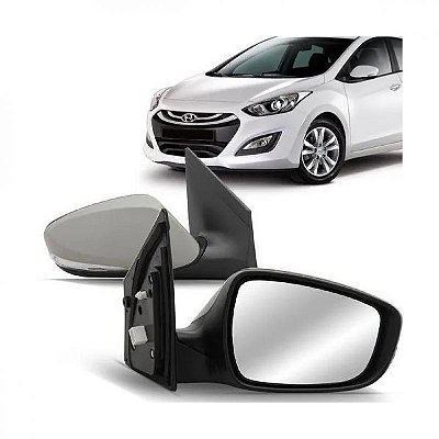 Retrovisor externo i30 hyundai de 2013 a 2016 lado esquerdo elétrico retrátil com pisca sem aquecimento