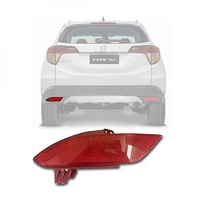 Lanterna hrv honda de 2015 a 2021 para choque traseiro lado esquerdo refletor