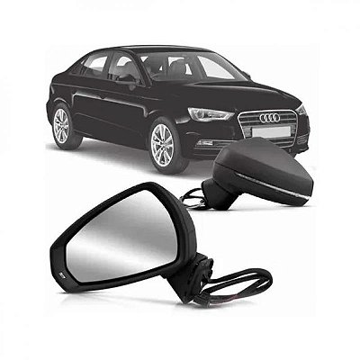 Retrovisor externo a3 audi de 2013 a 2016 lado direito elétrico retrátil com aquecimento pisca e tilt para sedan