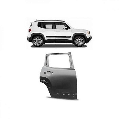 Porta renegade jeep de 2015 a 2025 traseira lado esquerdo