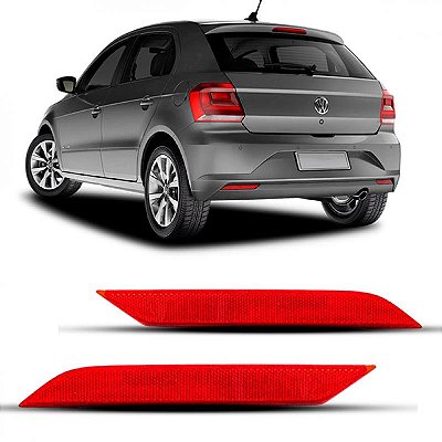 Refletor para choque gol volkswagen de 2016 a 2023 traseiro lado esquerdo geração sete e geração oito