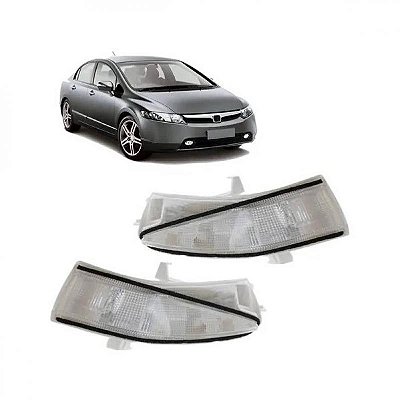 Pisca do retrovisor civic honda de 2007 a 2011 lado esquerdo externo