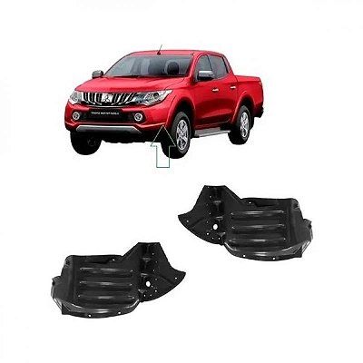 Para barro l200 triton mitsubishi de 2017 a 2020 dianteiro parte dianteira lado esquerdo