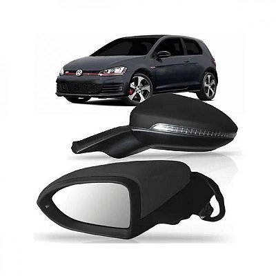 Retrovisor externo golf volkswagen de 2014 a 2020 lado esquerdo elétrico com pisca