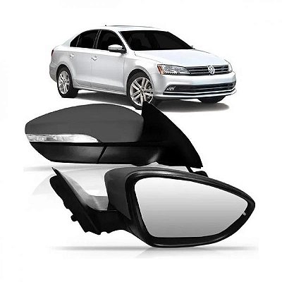 Retrovisor externo jetta volkswagen de 2011 a 2018 lado esquerdo elétrico com pisca