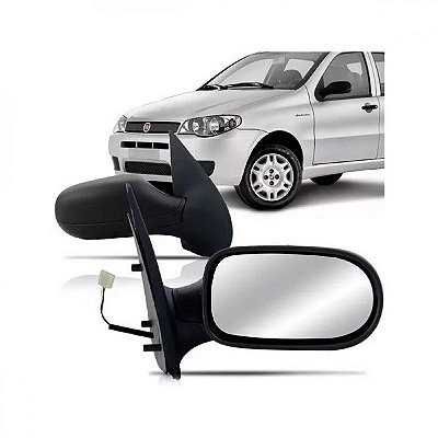 Retrovisor externo palio fiat de 2004 a 2011 lado esquerdo elétrico tipo zoiao quatro portas