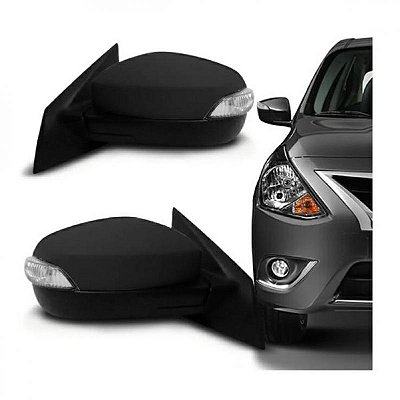 Retrovisor externo versa nissan de 2015 a 2021 lado esquerdo elétrico com pisca largo