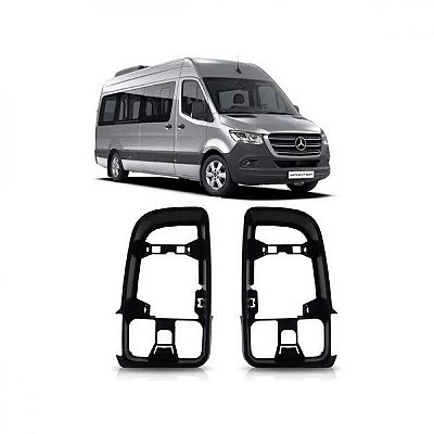 Moldura de espelho de retrovisor externo sprinter mercedes benz de 2020 a 2025 lado esquerdo texturizada sem pisca