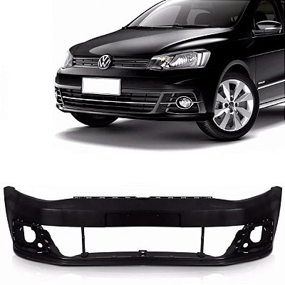 Para choque gol volkswagen de 2016 a 2018 dianteiro preto liso sem grade geração sete