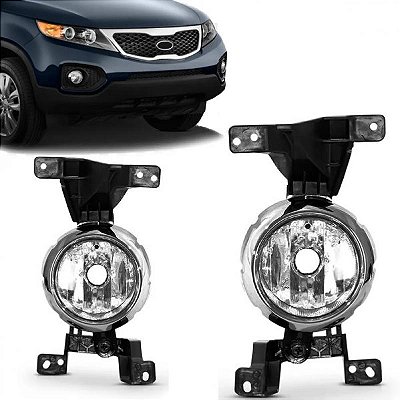 Farol auxiliar sorento kia de 2010 a 2013 lado direito com suporte