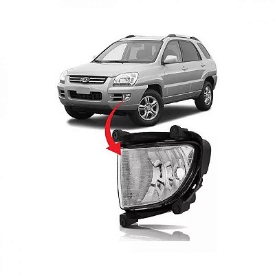 Farol auxiliar sportage kia de 2005 a 2008 lado direito