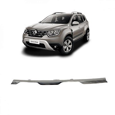 Moldura inferior para choque da grade do radiador duster renault de 2021 a 2025 lado esquerdo central cromado