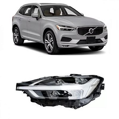 Farol xc60 volvo de 2018 a 2022 lado direito inteiramente em LED sem reator