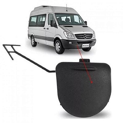 Tampa de reboque para para choque sprinter mercedes benz de 2012 a 2016 dianteira