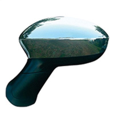 Capa de retrovisor punto fiat lado direito cromada ficosa