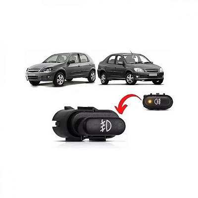 Interruptor de farol auxiliar celta chevrolet de 2007 a 2011 e prisma chevrolet