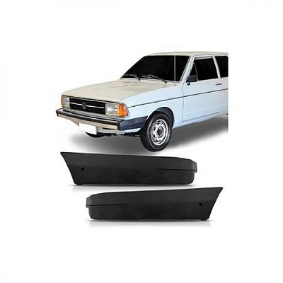 Ponteira de para choque passat volkswagen de 1979 a 1983 dianteira esquerda preta