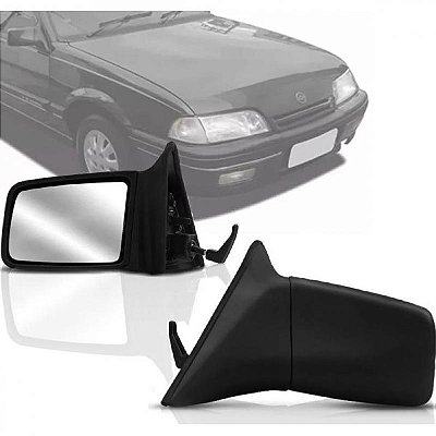 Retrovisor monza chevrolet de 1994 a 1996 lado esquerdo externo com controle manual para duas e quatro portas