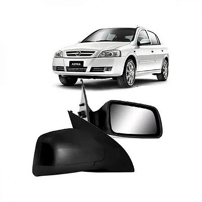 Retrovisor externo astra chevrolet de 1998 a 2012 lado direito preto elétrico sem pisca texturizado para duas e quatro portas