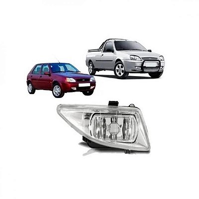 Farol auxiliar fiesta street ford de 2000 a 2002 e courier ford de 2000 a 2013 lado direito