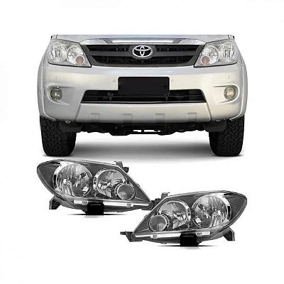 Farol hilux sw4 toyota de 2005 a 2008 lado esquerdo manual cromomix