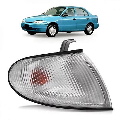 Lanterna accent hyundai de 1995 a 1997 dianteira esquerda quatro portas