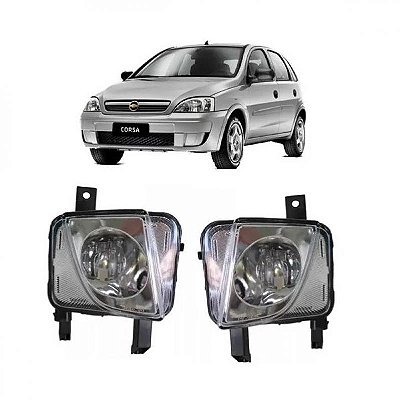 Farol auxiliar corsa chevrolet de 2008 a 2012 e montana chevrolet de 2008 a 2010 lado direito lente lisa