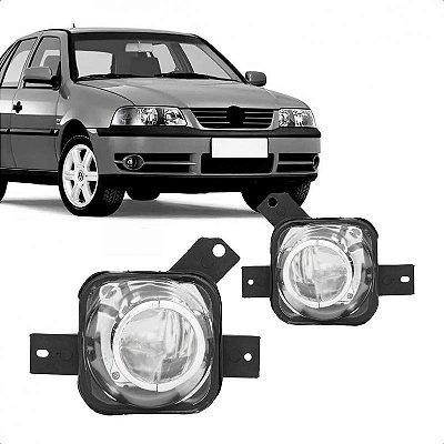 Farol auxiliar gol volkswagen de 1999 a 2003 lado esquerdo geração 3 ponteira para choque fase 2 com projetor