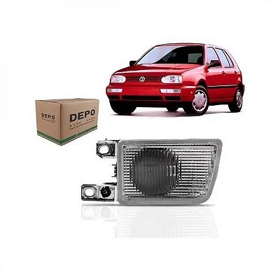 Farol golf volkswagen de 1995 a 1998 lado esquerdo auxiliar alemão glx gti