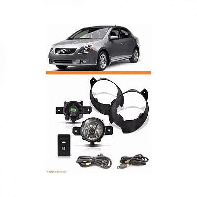 Kit de farol auxiliar sentra nissan de 2007 a 2009