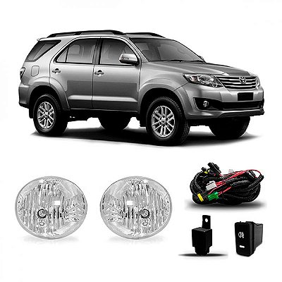 Kit de farol auxiliar hilux sw4 toyota de 2012 a 2015 sem grade