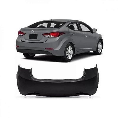 Para choque elantra hyundai de 2014 a 2016 traseiro preto