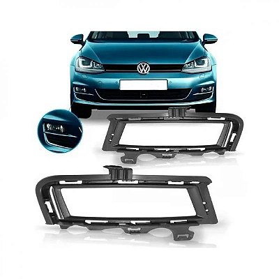 Suporte de farol auxiliar golf volkswagen de 2014 a 2017 lado esquerdo com friso cromado TSI comfortline highline