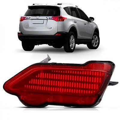 Lanterna do para choque rav4 toyota de 2013 a 2015 traseira lado esquerdo refletor
