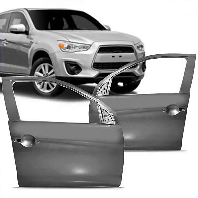 Porta asx mitsubishi de 2011 a 2022 dianteira lado direito verde escuro