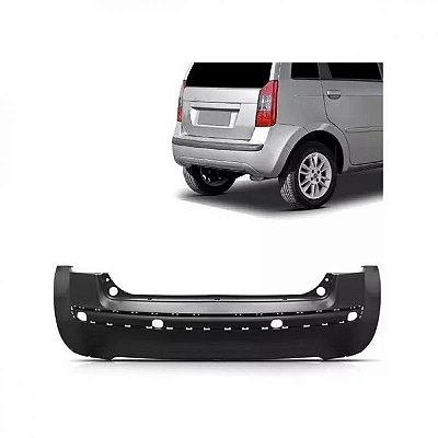 Para choque idea fiat de 2005 a 2010 traseiro sem furo para sensor