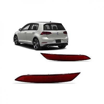 Refletor do para choque golf volkswagen de 2018 a 2020 traseiro lado esquerdo