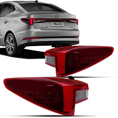 Lanterna hb20 hyundai de 2023 a 2026 traseira de canto lado esquerdo sedã com LED