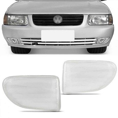 Lente de farol auxiliar santana volkswagen de 1999 a 2006 lado esquerdo